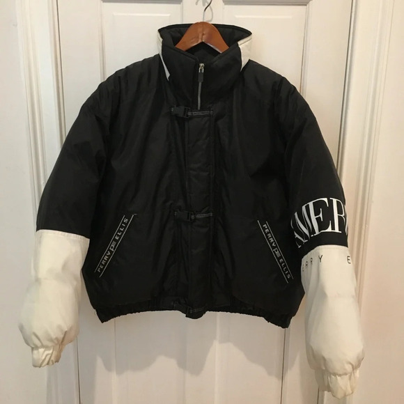 Vintage PERRY ELLIS AMERICA SPELL OUT DOWN JACKET - Picture 2 of 8